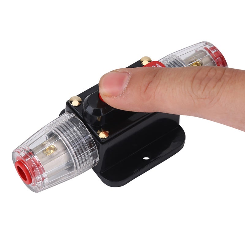 Car Audio Fuse Holder 150A Alloy Material High Conductivity - High Temperature Resistance Flat Tube Fuse for Overload Protection of Car Stereo Video System - Image 3