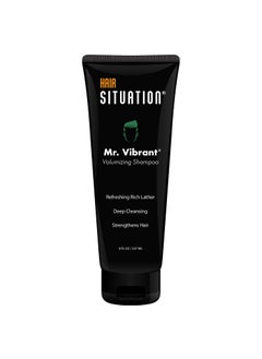 Hair Situation Hair Situation Mr. Vibrant Volumizing Daily Men's Shampoo for Fuller, Stronger, and Thicker-Looking Hair, Fighting Hair Loss, Thin and Receding Hair Line with Biotin and DHT Blocker Treatment 8 FL Oz 