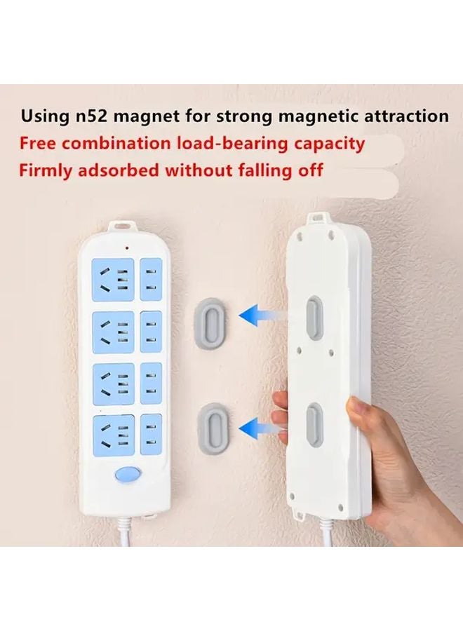 Gray 1 Pack Remote Control Magnetic Hook Strong Adhesive Suction Cup Wall Mounted No Drilling Required - Image 3