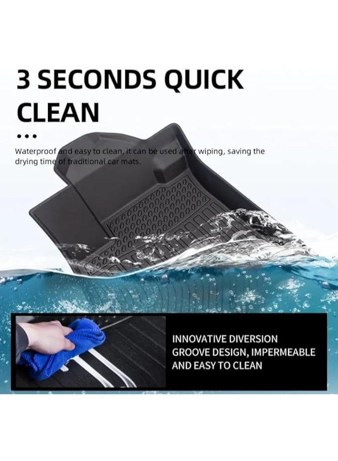 Premium TPE Car Floor Mats – Front & Rear Full Set – Non-Slip, Odor-Free & All-Season Protection for Sedans - Image 3