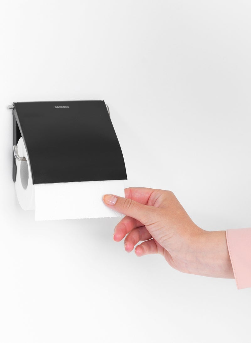 brabantia حامل ورق التواليت BRABANTIA ReNew - أسود غير لامع  - Image 2