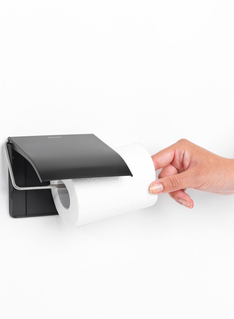 brabantia حامل ورق التواليت BRABANTIA ReNew - أسود غير لامع  - Image 1
