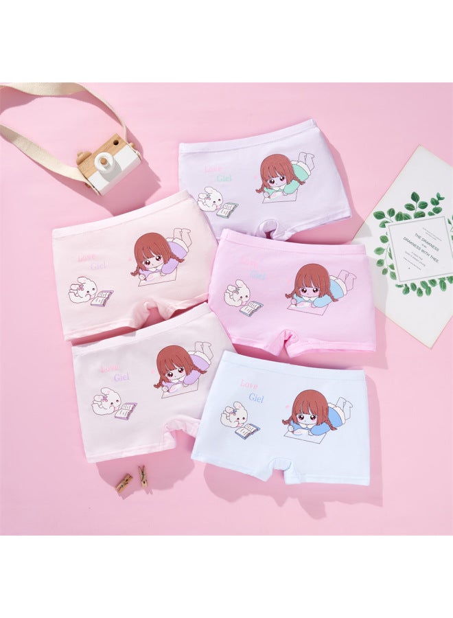 Children's Underwear Girl Baby Cotton Boxer Shorts Little Girl's Boxer Shorts Without Clip Pp Small And Medium Kidsren Breathable Modal Cotton