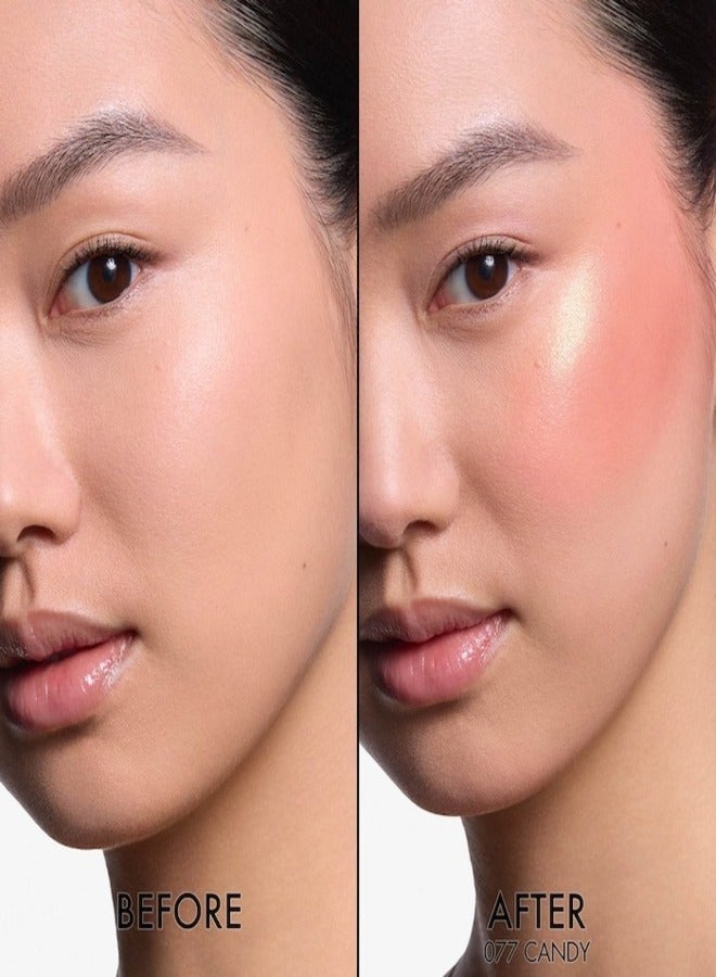 Dior Addict DIOR Rosy Glow Blush Stick 077 Candy - A Pearlescent Bubblegum Pink Cream Blush for a Natural Flush – 6g | Hydrating, Buildable Color with Radiant Glow Finish  - Image 3