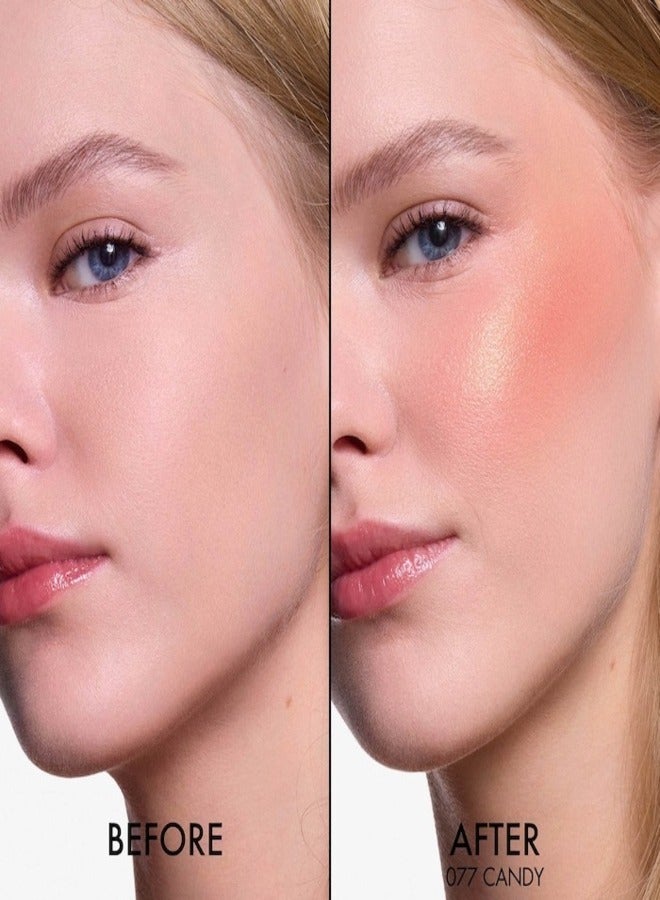 Dior Addict DIOR Rosy Glow Blush Stick 077 Candy - A Pearlescent Bubblegum Pink Cream Blush for a Natural Flush – 6g | Hydrating, Buildable Color with Radiant Glow Finish  - Image 4