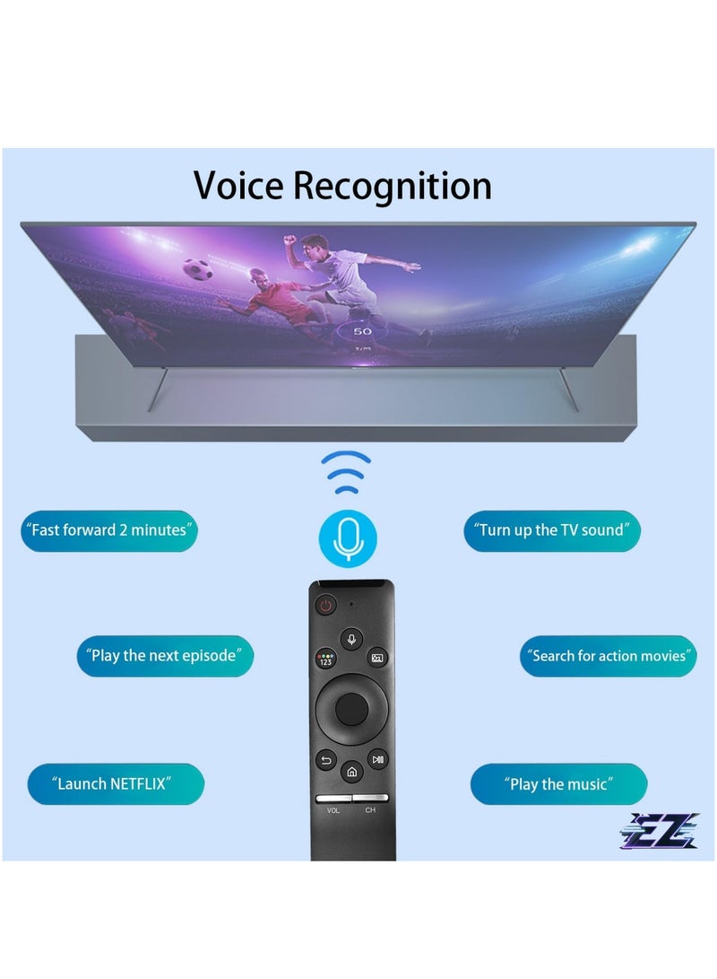 ELTRAZONE New Voice Remote Control BN59-01298G BN59-01298H Compatible with Samsung QLED TV Q6 Q7 Q8 Replacement Controller with battery - Image 2