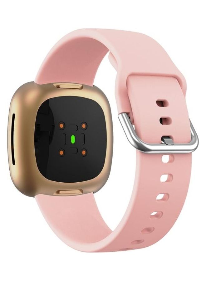 NIBEMINENT Silicone Replacement Strap Watchband For Fitbit Versa 3 Pink - Image 4