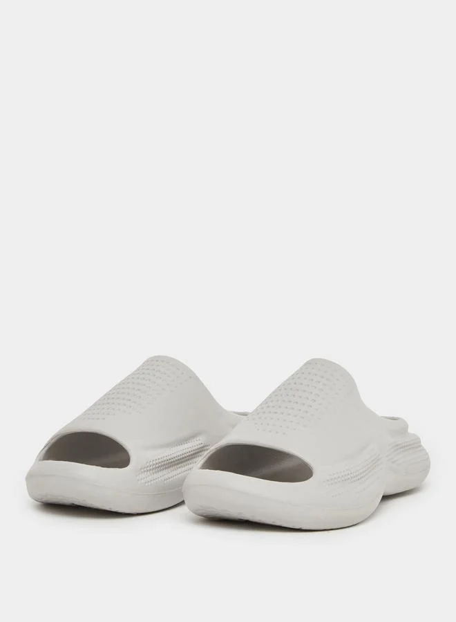ستايلي Styli Perforated Open Toe Slip-On Slides