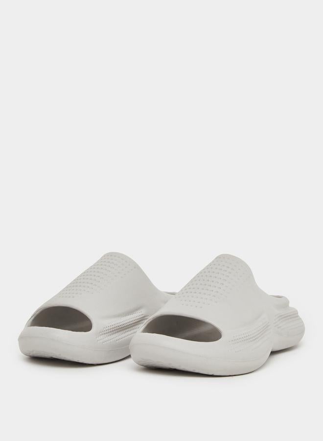 Styli Styli Perforated Open Toe Slip-On Slides  - Image 2