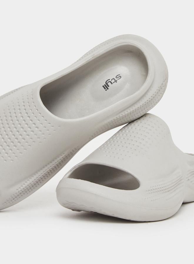 Styli Styli Perforated Open Toe Slip-On Slides  - Image 3