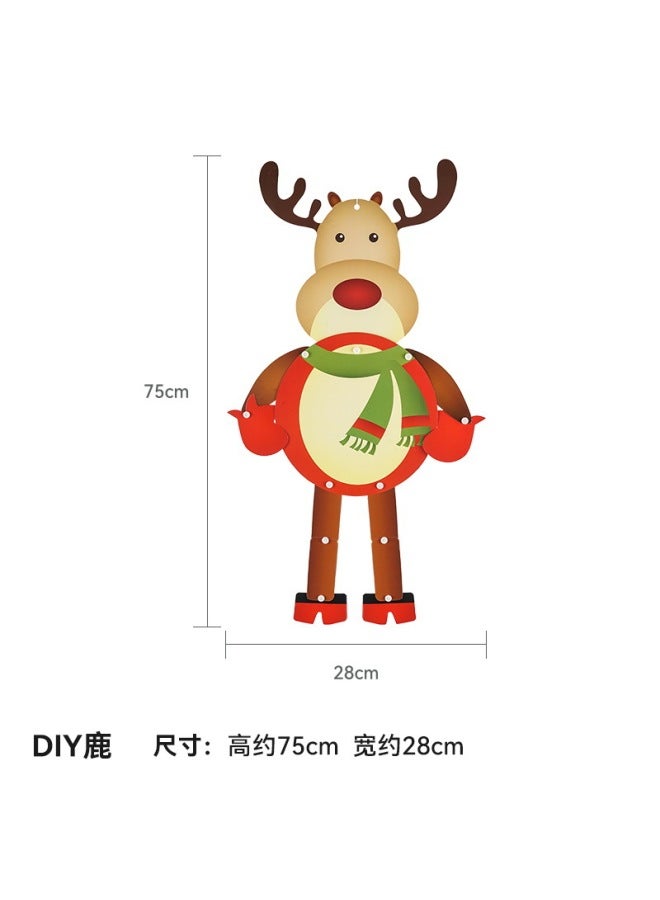 Autonomy Christmas Decoration Props Wall Flower Hanging Decoration Classroom Scene Layout Window Flag Honeycomb Ball Photo Props - Image 1