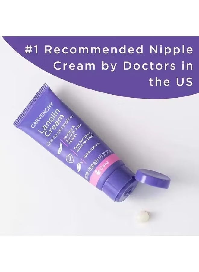 كارفينشي كريم اللانولين للحلمات يلطف ويحمي الحلمة الملتهبة - Image 2