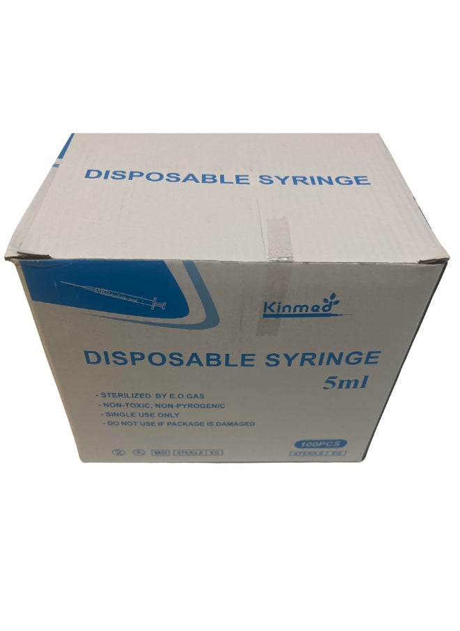 Kinmed 100 PCS Syringe 5 ml  - Image 2