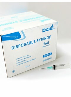 Kinmed 100 PCS Syringe 5 ml 