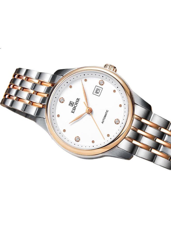 EBOHR Master Series Women'S Watch Simple Style Festival Birthday Gift Steel Strap Ladies Mechanical Watch 36500321 - Image 1