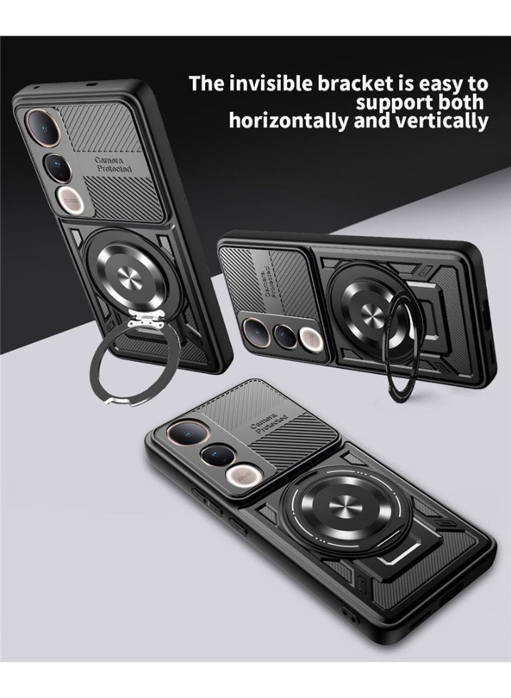 general VIVO V50 lite Case, Protective Case with Invisible Stand (360 Degree Rotation), Military Grade Shockproof Anti-Scratch Protection - Image 2