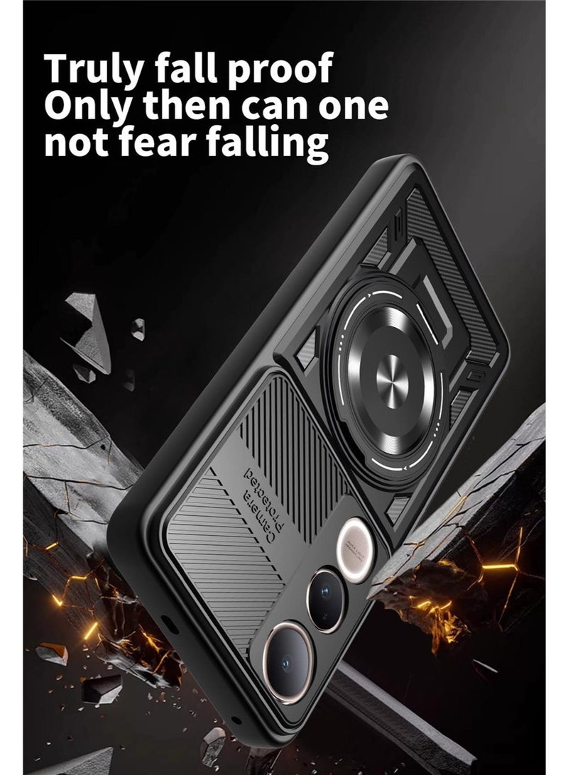 general VIVO V50 lite Case, Protective Case with Invisible Stand (360 Degree Rotation), Military Grade Shockproof Anti-Scratch Protection - Image 5