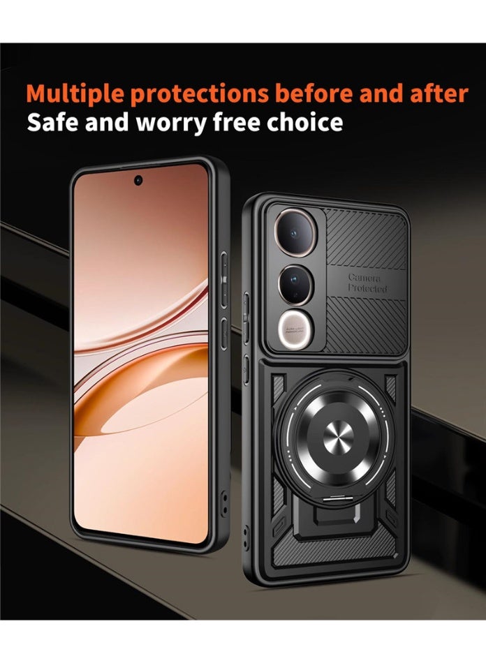 general VIVO V50 lite Case, Protective Case with Invisible Stand (360 Degree Rotation), Military Grade Shockproof Anti-Scratch Protection - Image 4