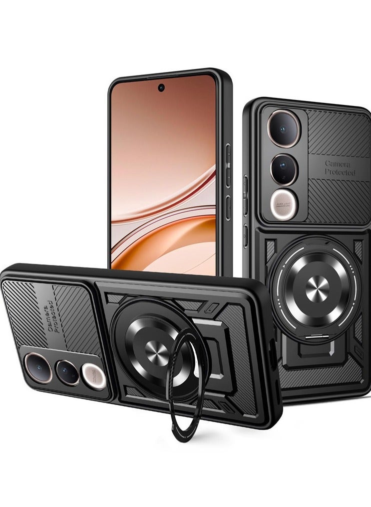 general VIVO V50 lite Case, Protective Case with Invisible Stand (360 Degree Rotation), Military Grade Shockproof Anti-Scratch Protection - Image 1