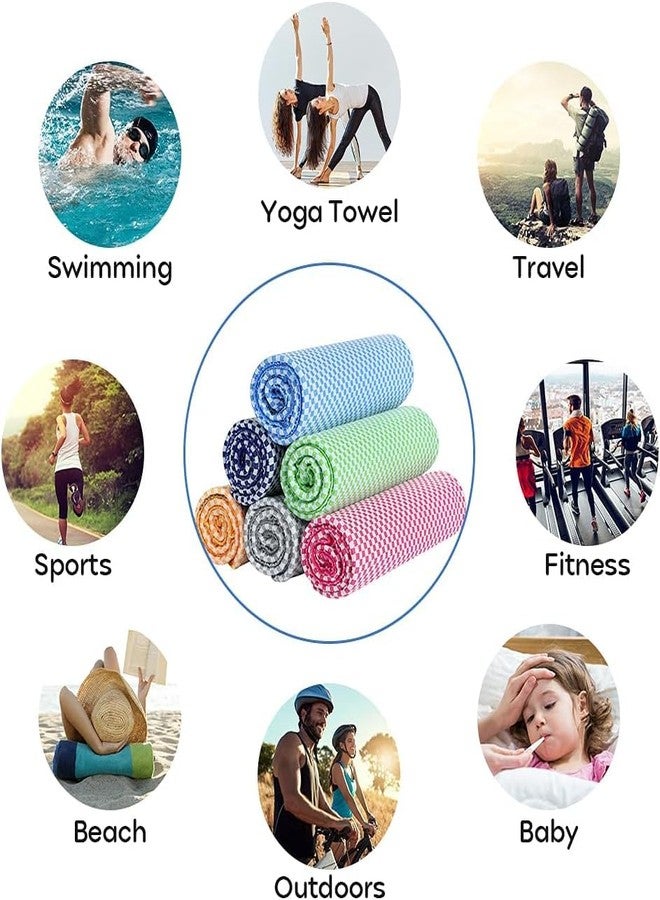 KEAFOLS Cooling Towel Neck Wrap, 40x12’’ Chill Ice Sports Towel Neck Headband Bandana Scarf for Instant Relief Stay Cool with Cold Microfiber Cloth for Yoga,Golf,Gym Fitness, Summer Outdoor Work - Image 2