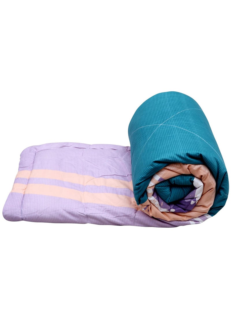 FLOATING DREAMS FLOATING DREAMS 220 TC Glace Cotton AC Comforter Set King Size Double Bed with 1 Flat bedsheet Two King Pillow Covers 4 Pieces Bedding Set  - Image 1