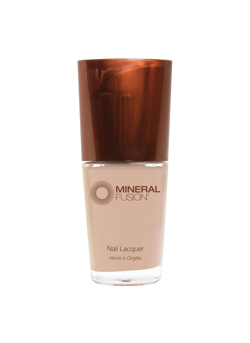 Mineral Fusion - Mineral Fusion Nail Polish Barefoot Blush 0.33 fl oz, Soft Taupe, Long-Lasting, Chip-Resistant Nail Lacquer - Image 1