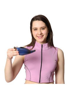 HealthGoodsIn HealthGoodsIn Ceramic Neti Pot, Premium Handcrafted Durable, Dishwasher Safe with 2 Silicone Nozzle Tip, 225 Ml. (7.6 FL Oz) Capacity (Elegant Blue Gradient)  - Image 4