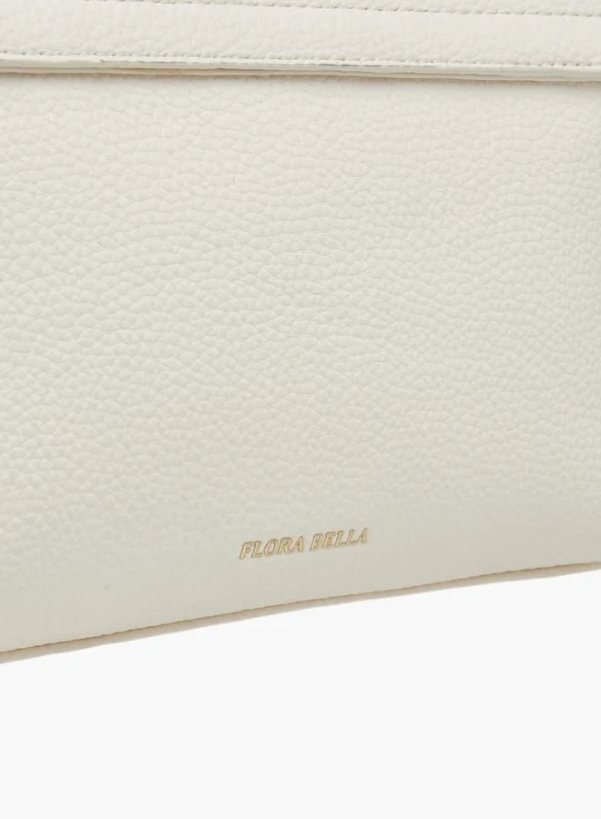 فلورا بيلا من شو إكسبرس Women Solid Crossbody Bag with Top Handle and Scarf Detail