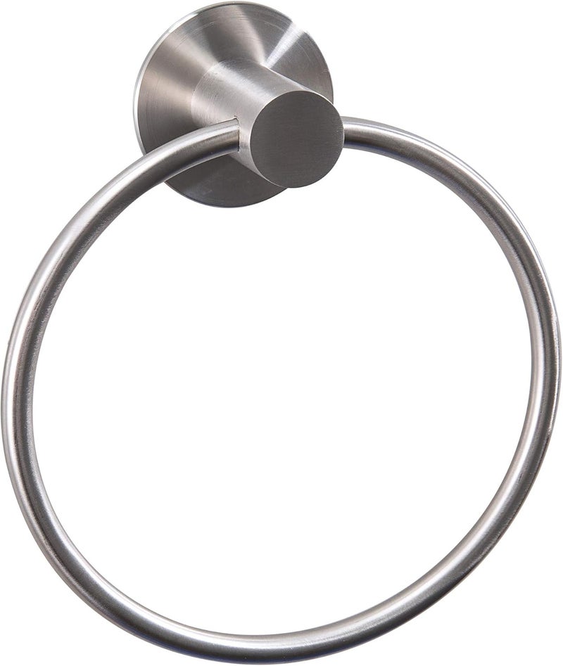 GERUIKE Adhesive Towel Ring Wall Mount Hand Towel Ring Self Adhesive Towel Hanger Stainless Steel Rustproof Brushed Nickel - Image 1
