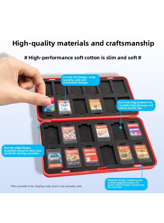 Switch Cassette Storage Box NS Magnetic Card Box Game Card Pack 24 Large Capacity Lite Accessories-Product Color:Pikachu Fruit