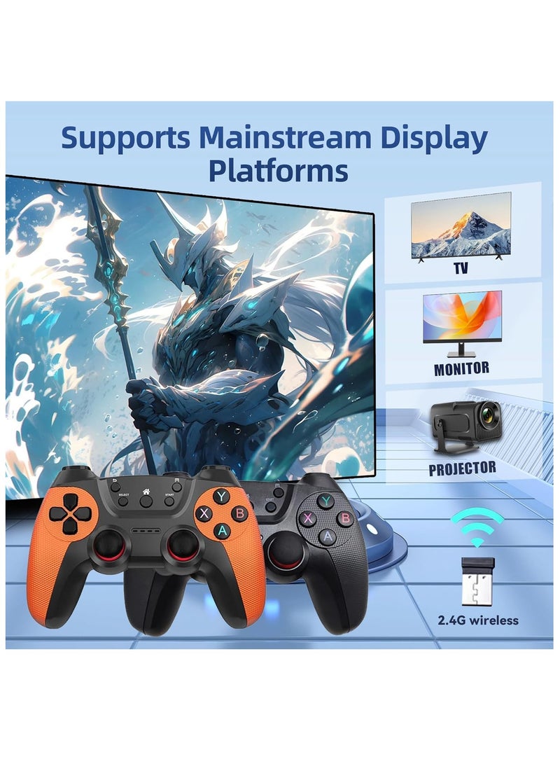 X2 Super Game Stick 4k 64/128/256G 35000/40000/58000 Game Retro Console Super Game Stick HD Video Game Console Dual Wireless 2.4G Controller, Rechargeable Game Stick 64GB - Image 2