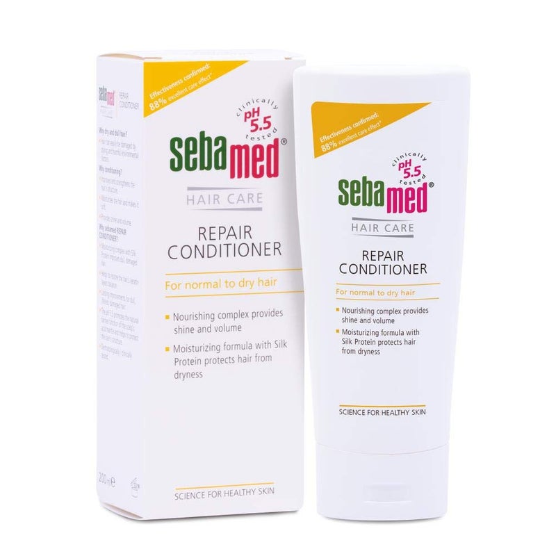 Sebamed Repair Conditioner for All Hair Types and Sensitive Scalp - Hypoallergenic Dermatologist Recommended Gentle Hair Mositurizer (200mL) - Image 1