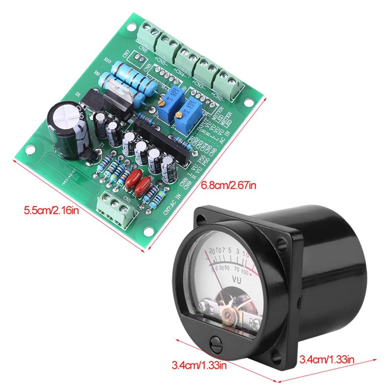 2 Pcs VU Meter With Warm Backlight Audio Level Amplifier And Driver Board - Image 5