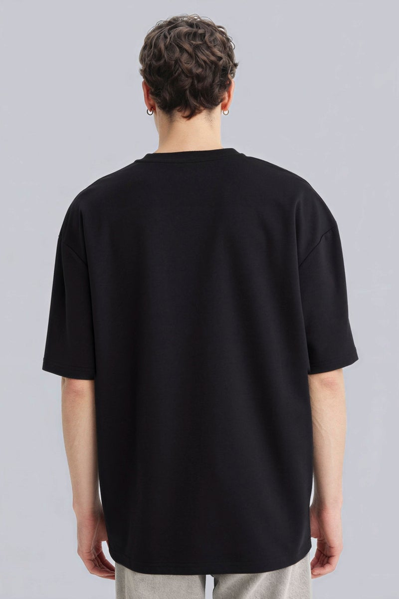 DeFacto Black Man Breathable Oversize T-Shirt Casual - Image 5