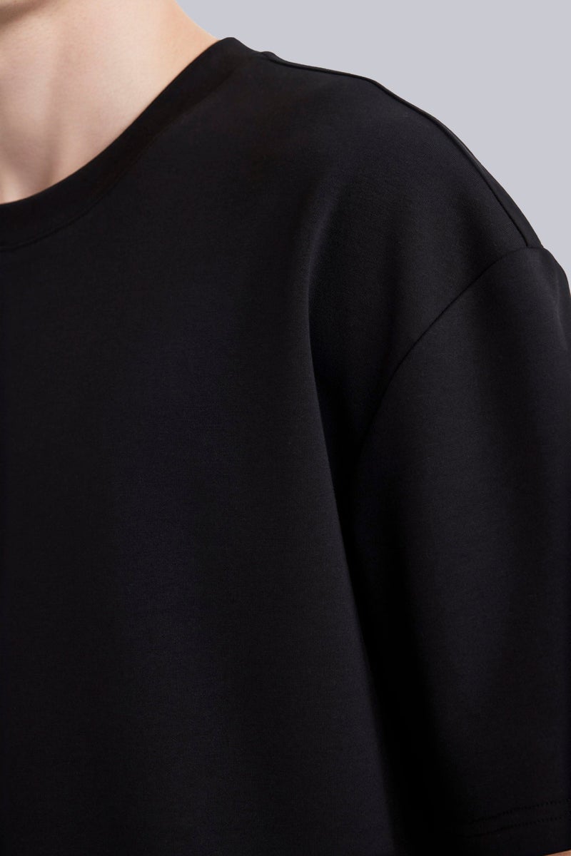 DeFacto Black Man Breathable Oversize T-Shirt Casual - Image 4