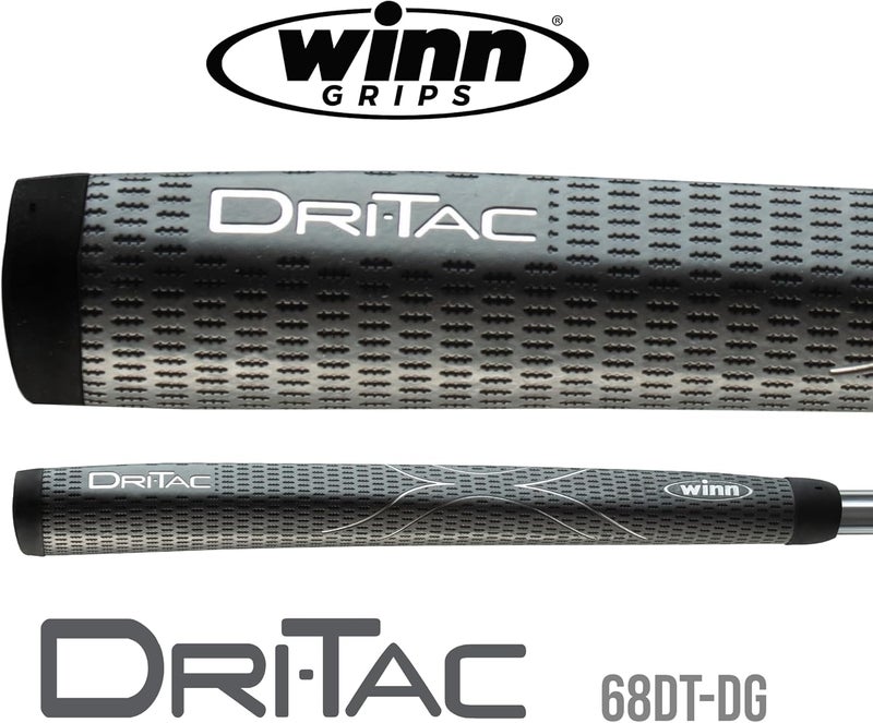 Winn DriTac Midsize Pistol Putter Golf Grip, Dark Gray - Image 2