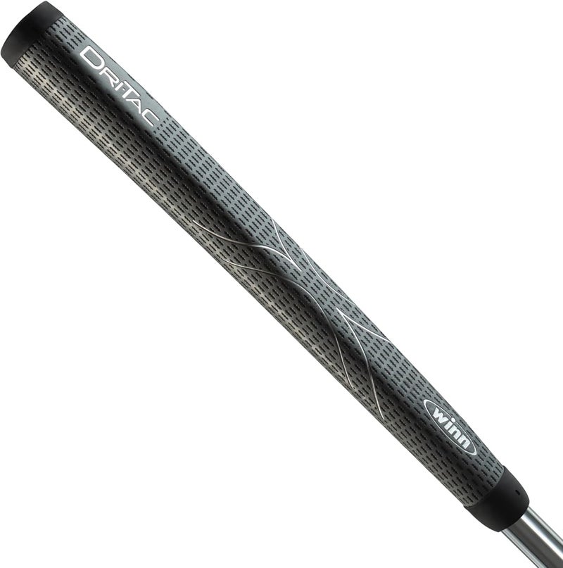 Winn DriTac Midsize Pistol Putter Golf Grip, Dark Gray - Image 1