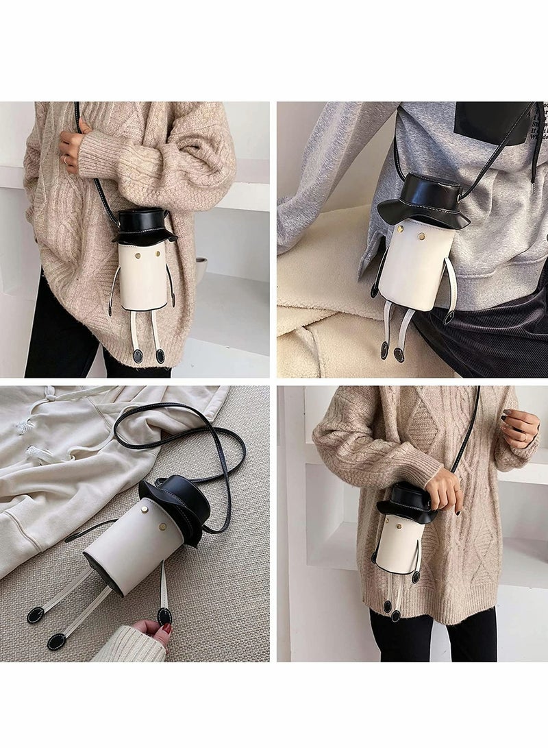 KASTWAVE PU Leather Bag DIY Making Kits, Mr. Ha Tote Pencil Case, Zipper Storage - Image 5