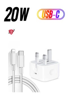 Type C PD Fast Charger with 1m Type C Lightning Cable Wall Power Adapter