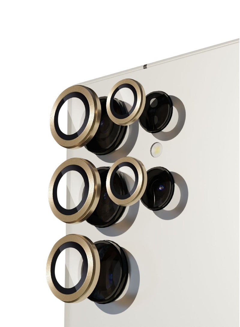 Lens protection film HD CD pattern for SAMSUNG Galaxy S24 ultra ,Gold