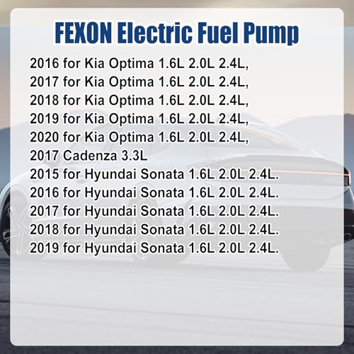 FEXON 31110-D5500 Electric Fuel Pump Module Compatible with 2016-2020 Kia Optima 2015-2019 Hyundai Sonata 1.6L 2.0L 2.4L Replaces 31110-C2500 31110D5500 - Image 2