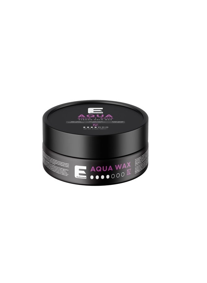 Elegance E Series Aqua Wax Strength 1 Purple - 140ml: Strong Hold, Flexible Styling, Residue-Free, No Stickiness