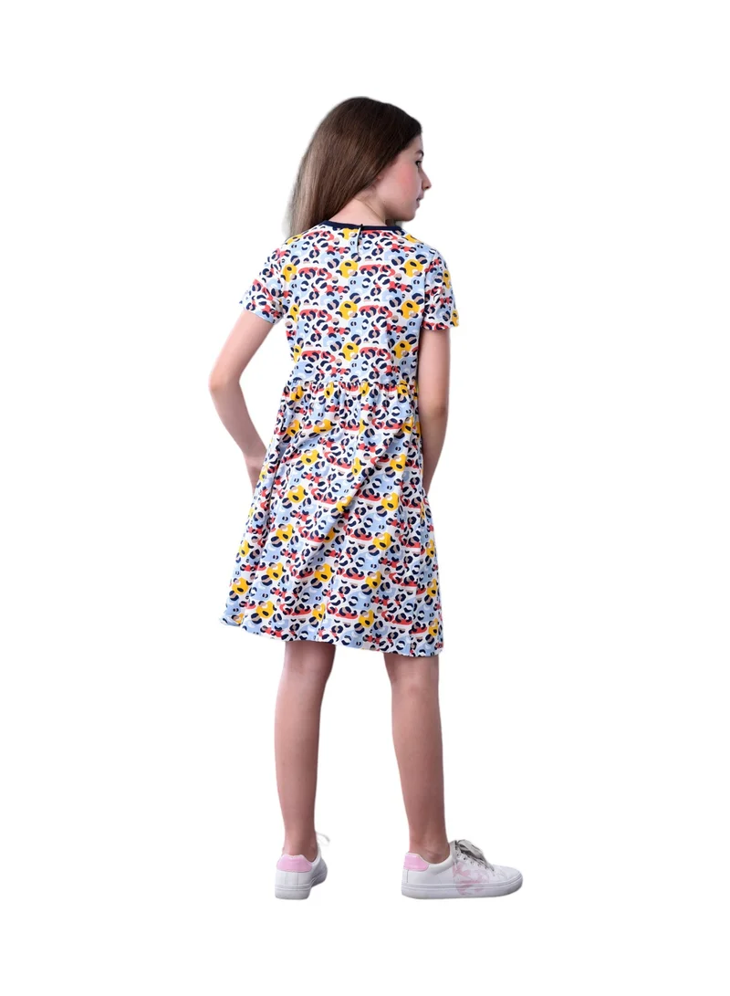 victor and jane Printed Fit-and-Flare Dress