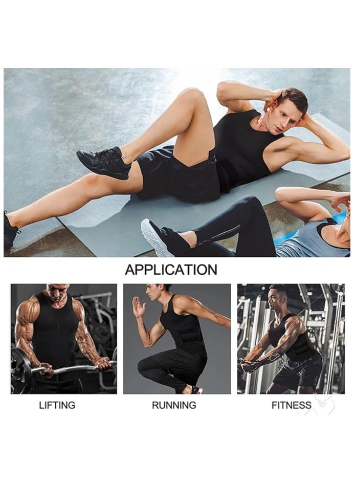 Men's Sauna Vest and Waist Trainer Combo for Weight Loss and Posture Support - Neoprene Abdomen Slimming Shaper with Healthy Sweat Promoting Technology (XXXL) - Image 4