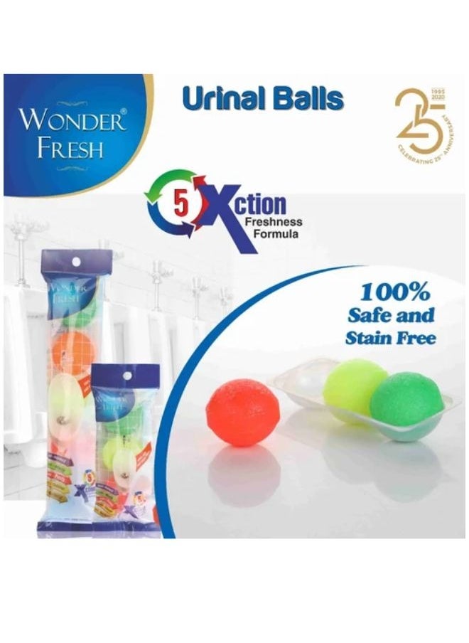 WONDER FRESH Wonder Fresh Urinal balls  Urinal Cubes Sani cube napthalene balls for Toilets Washbasins & bathrooms (3 X 120 Gm) Pack of 3 Mix Fragrances, Anti bacterial with Long lasting aroma  - Image 5