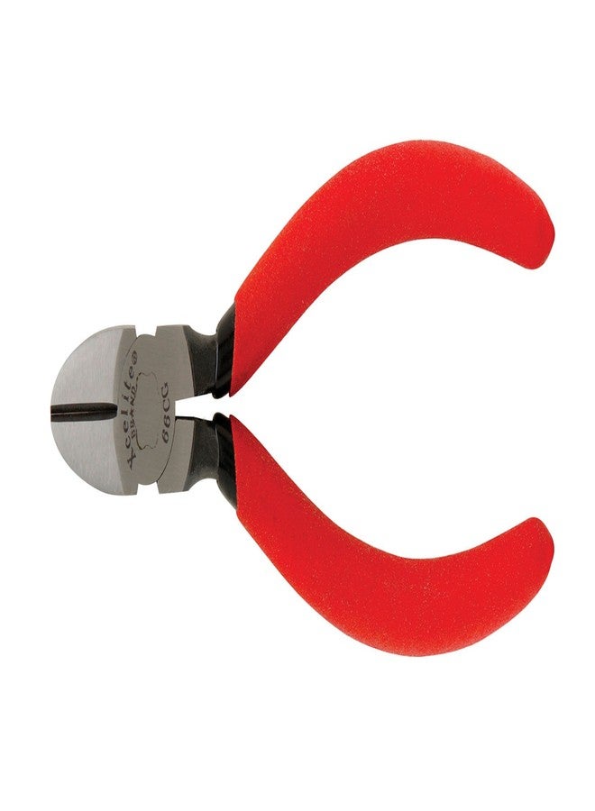 Xcelite 66NCGV Forged Alloy Steel All-purpose Side Cutting Pliers, Oval Head, Diagonal, Standard Jaw, 6" Length, 27/32" Jaw Length, Red Cushion Grip Handle, Carded - Image 1