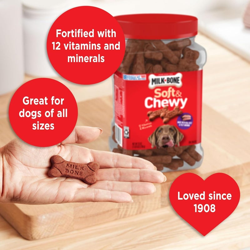 Milk-Bone Soft & Chewy Beef & Fillet Mignon Recipe Dog Treats, 740ml - Image 5