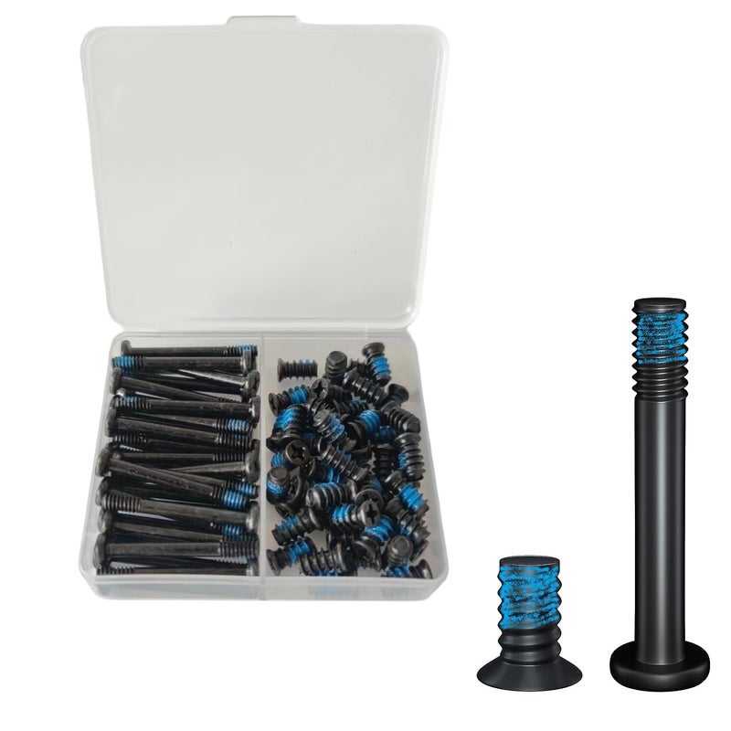 Easycargo Case Fan Screws, AIO Cooler Fan Screws, Nylon Self Locking Screws, 30mm unc 6-32 fan screw Long + PC Case Fan Screws 10mm, Radiator Fan Screws for 60mm 80mm 90mm 92mm 120mm 140mm 240mm 360mm - Image 1