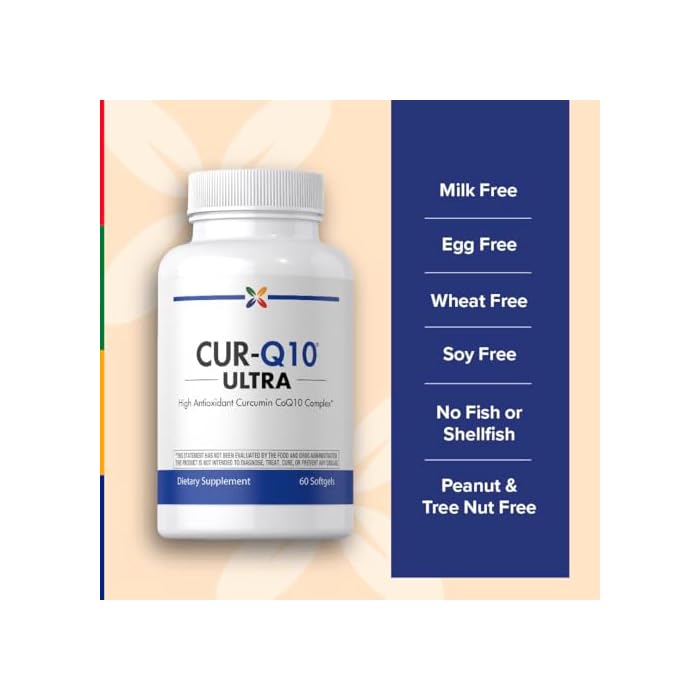 Stop Aging Now - Curcumin CoQ10 Complex - with Turmeric Root Extract - Antioxidant & Cardiovascular Support - 60 Softgels - Image 5