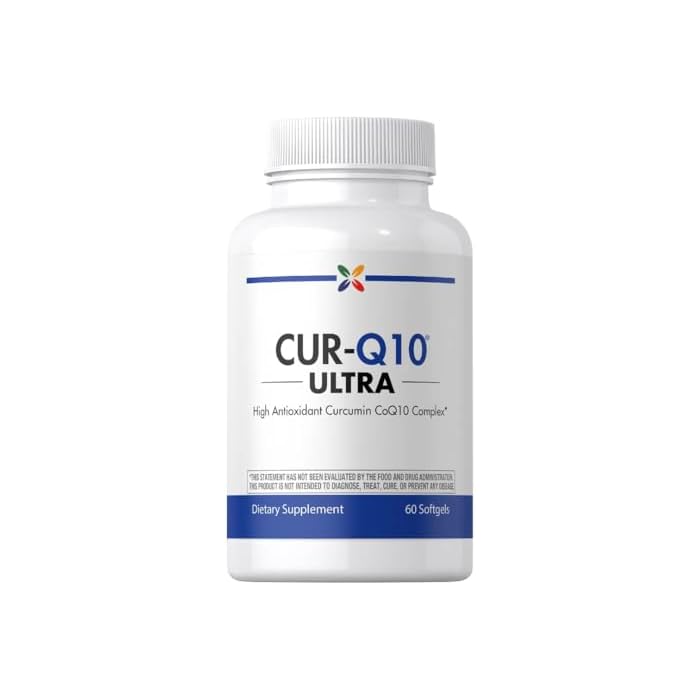 Stop Aging Now - Curcumin CoQ10 Complex - with Turmeric Root Extract - Antioxidant & Cardiovascular Support - 60 Softgels - Image 1